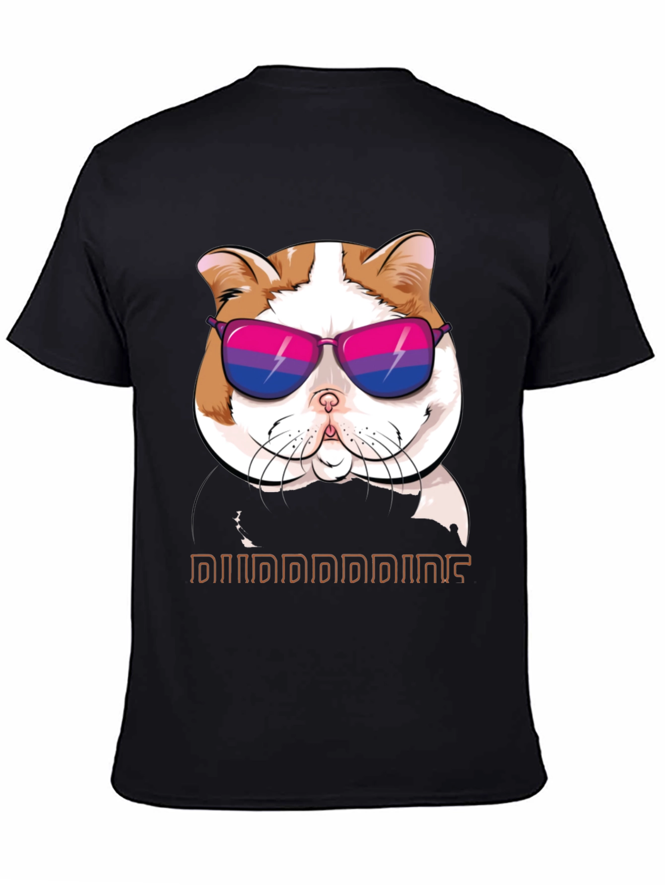 Cool Cat T-Shirt: Bi Pride Sunglasses - 4