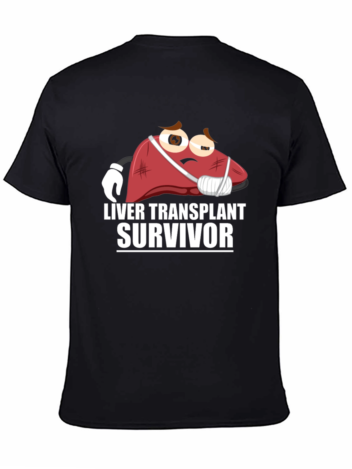 Black Liver Transplant Survivor T-Shirt view 4