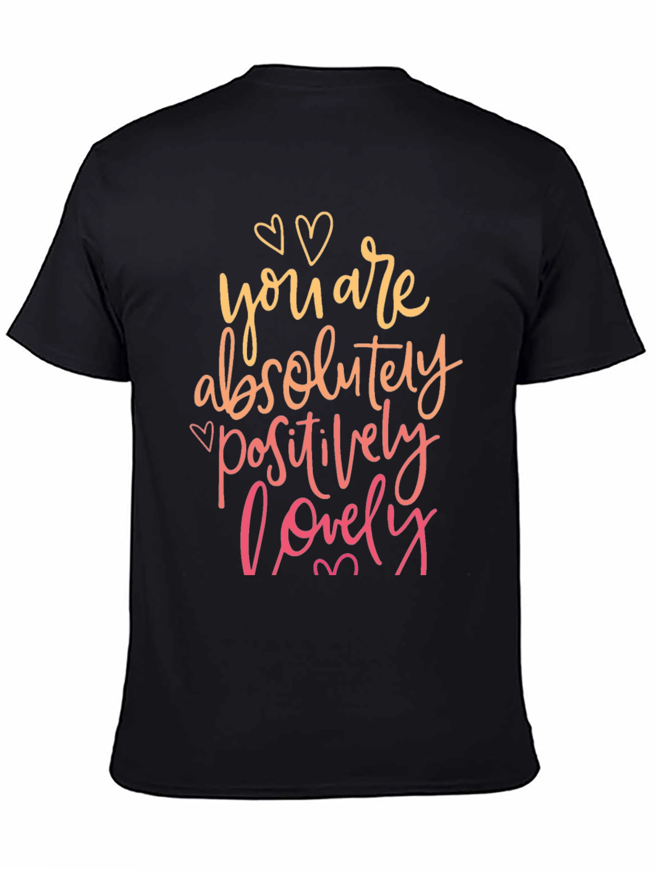 Black Lovely Graphic Tee - You Are Absolutely Positively Lovely view 4