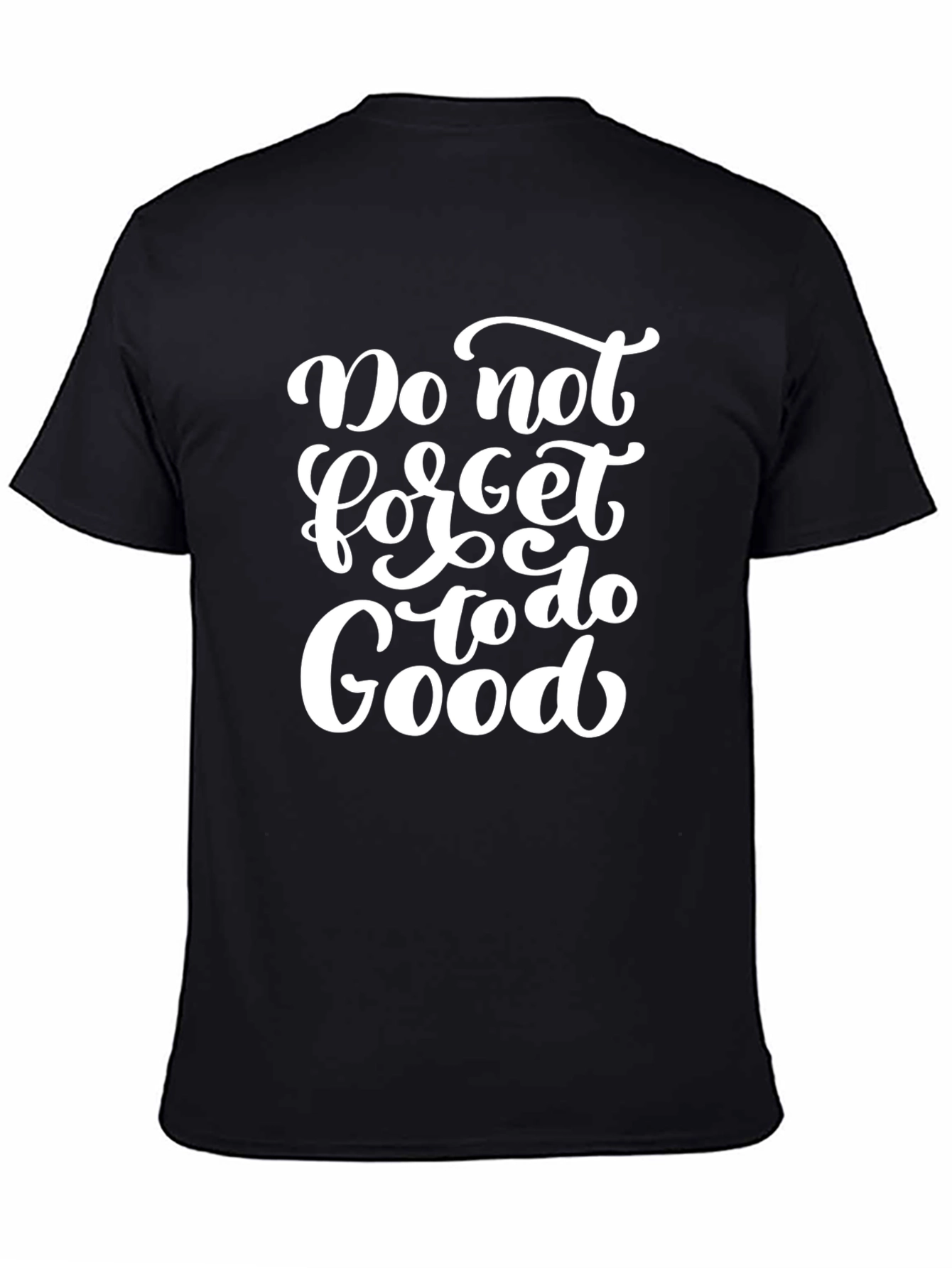 Black Do Good Black Graphic Tee for Men view 4