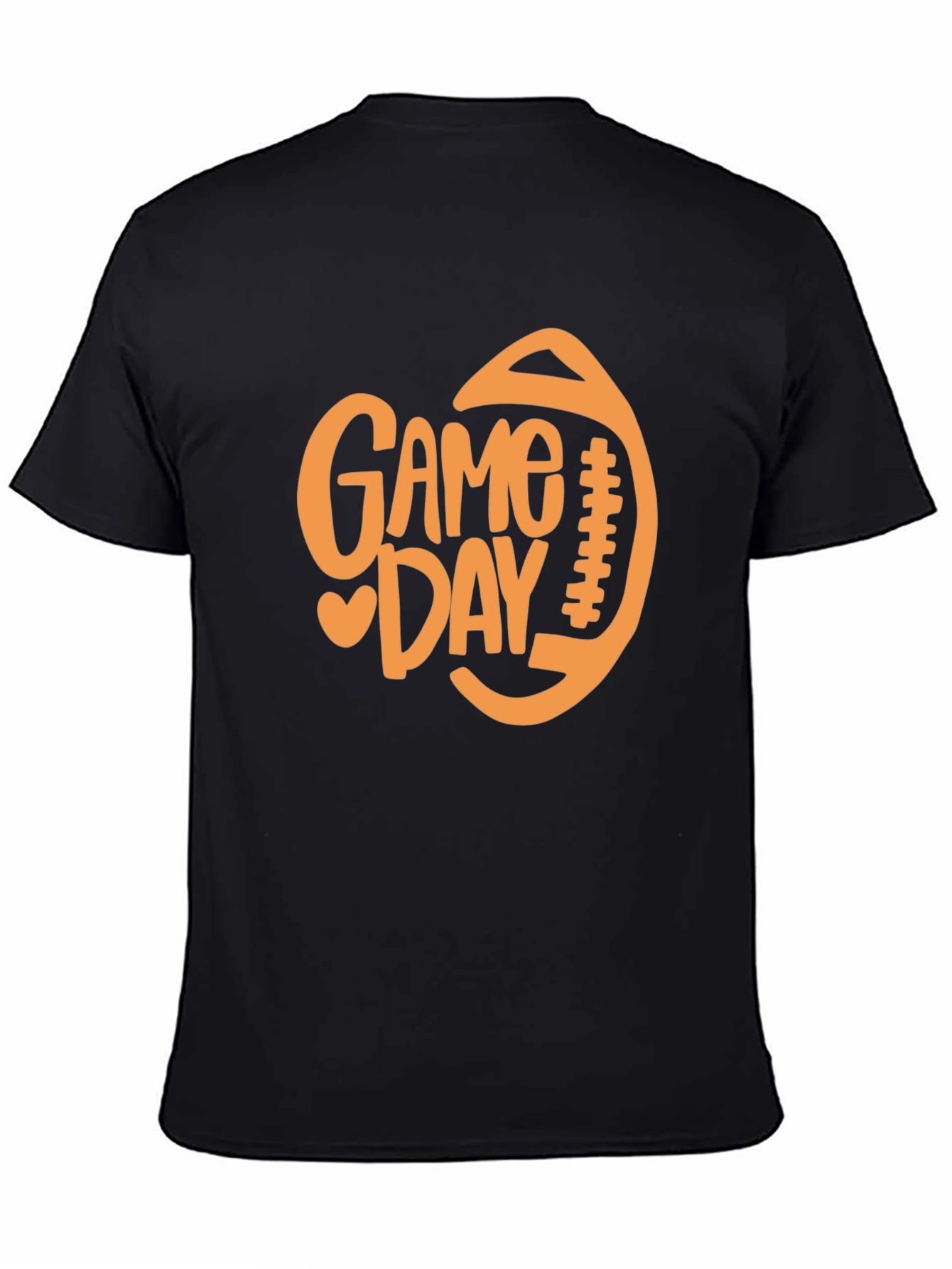 Black Game Day Football T-Shirt - Perfect for Sports Fans view 4