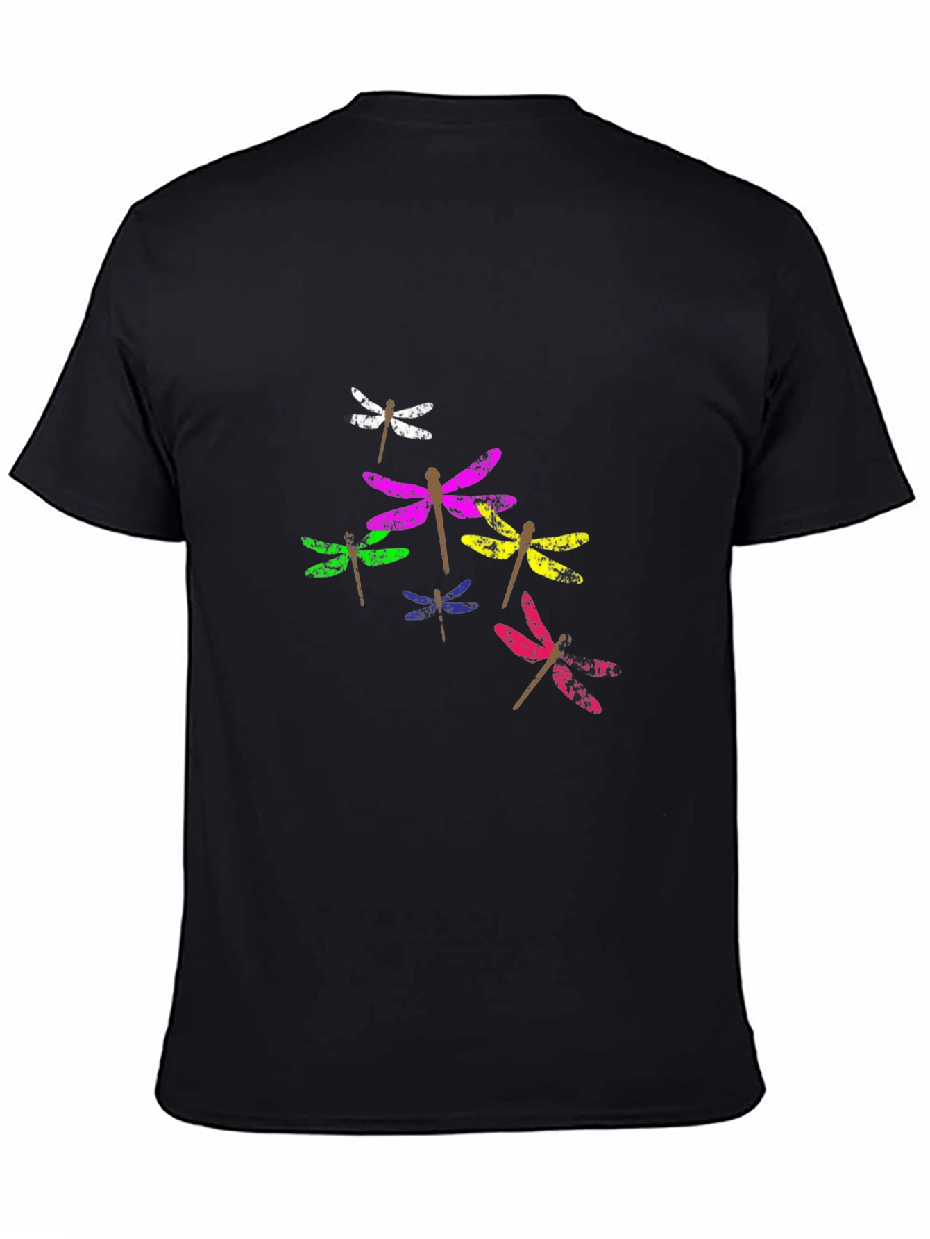 Black Dragonfly Graphic T-Shirt - Stylish Black Tee view 4