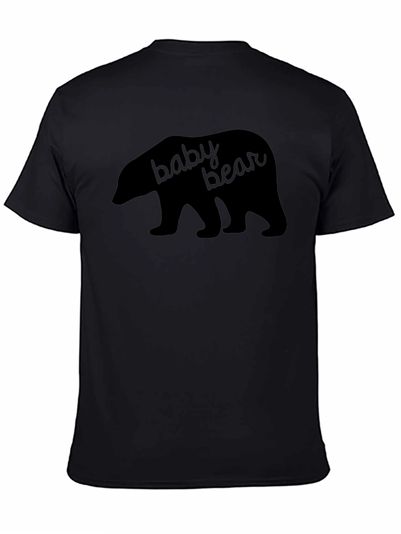 Black Baby Bear Graphic T-Shirt - Black view 4