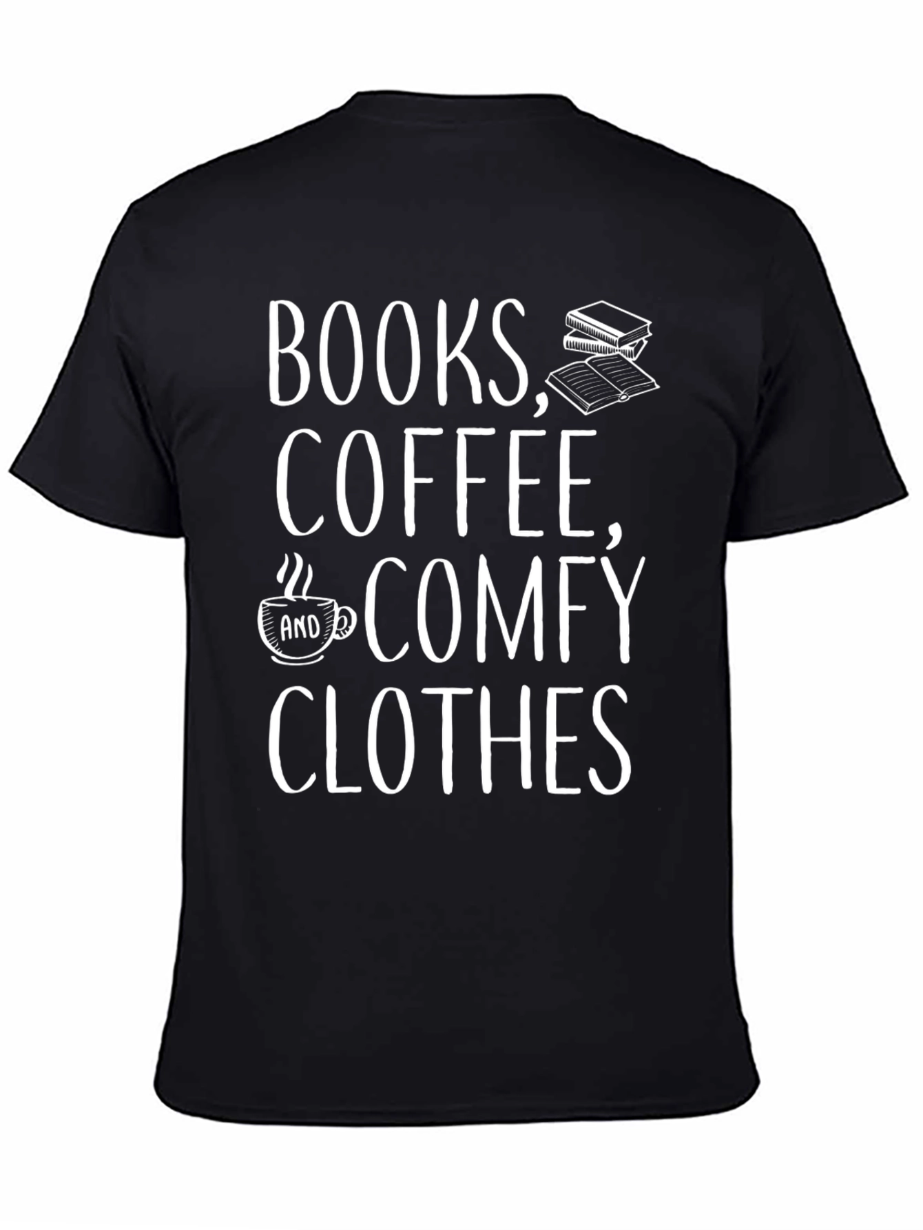 Black Books, Coffee, Comfy Clothes Graphic Tee view 4