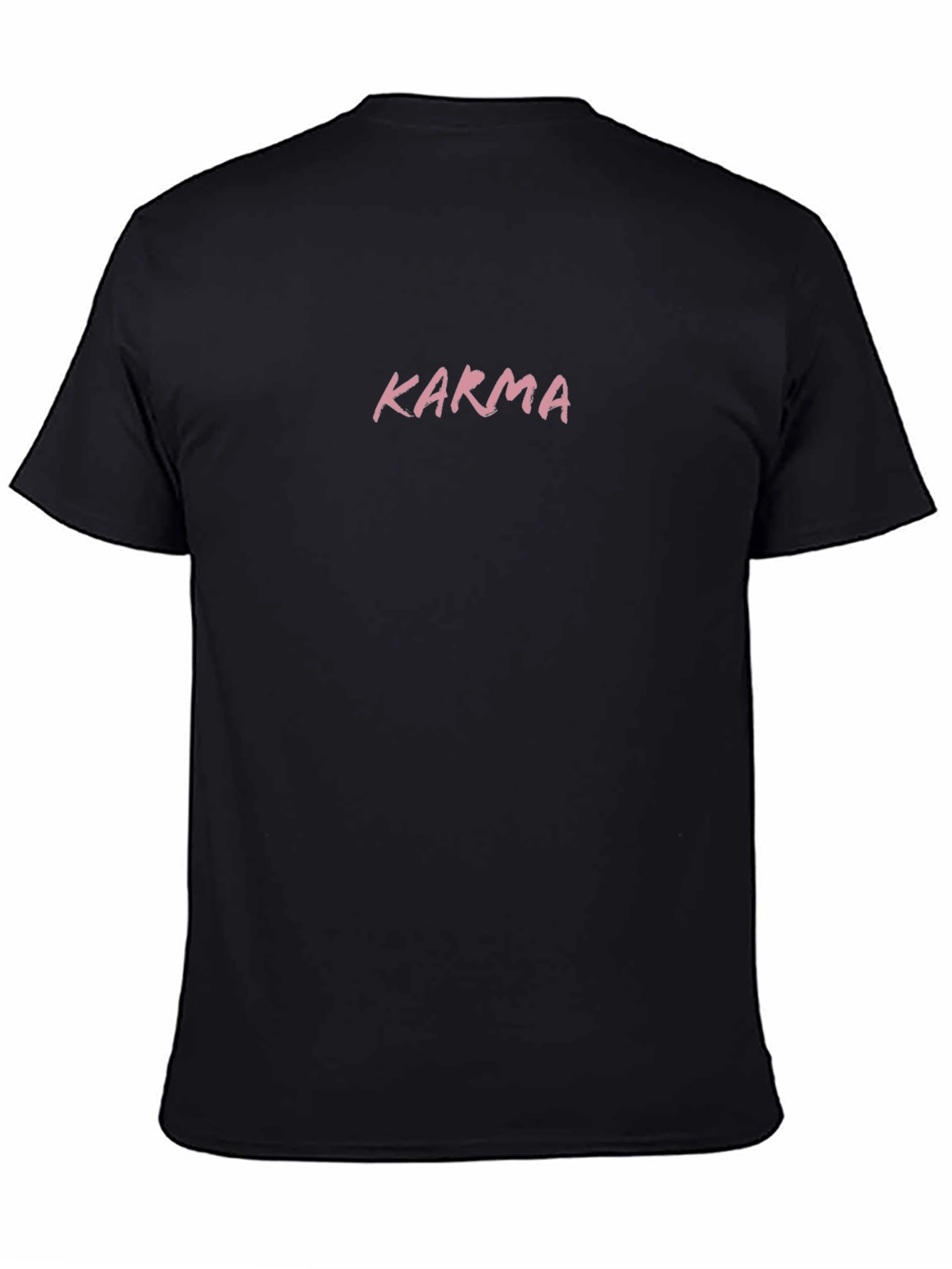 Black Karma Graphic Print Black T-Shirt view 4