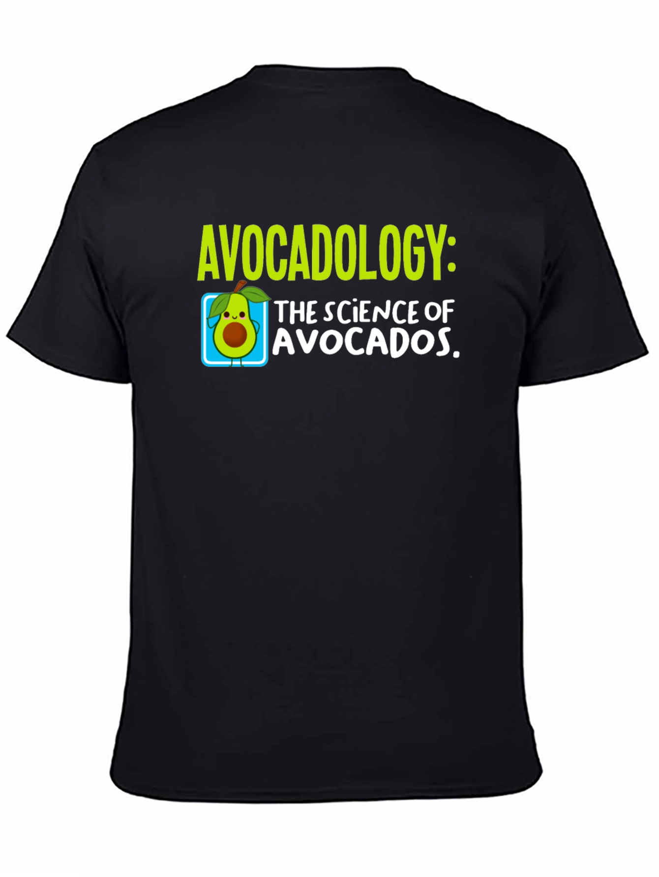 Black Avocadology T-Shirt: Science of Avocados view 4