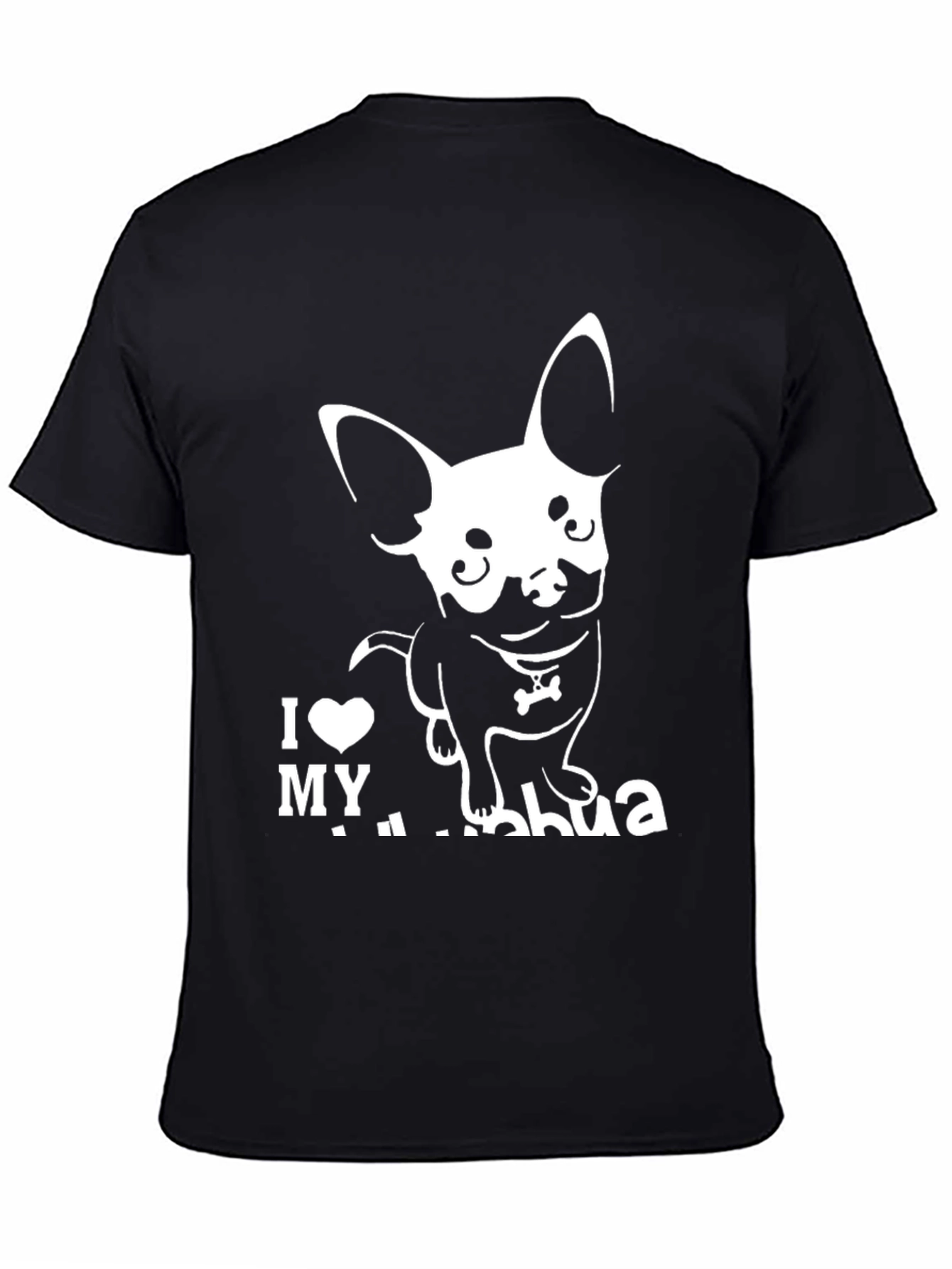Black I Love My Chihuahua Graphic Tee view 4