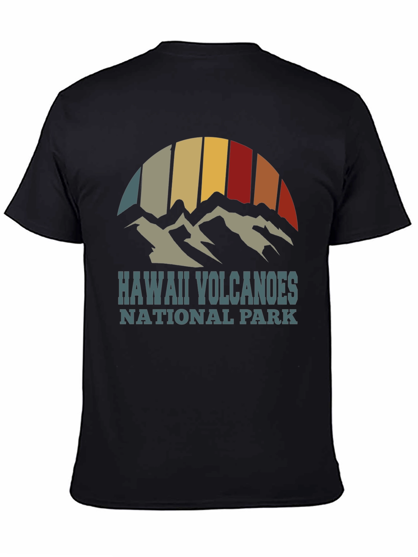 Hawaii Volcanoes National Park Retro Graphic T-Shirt - 4