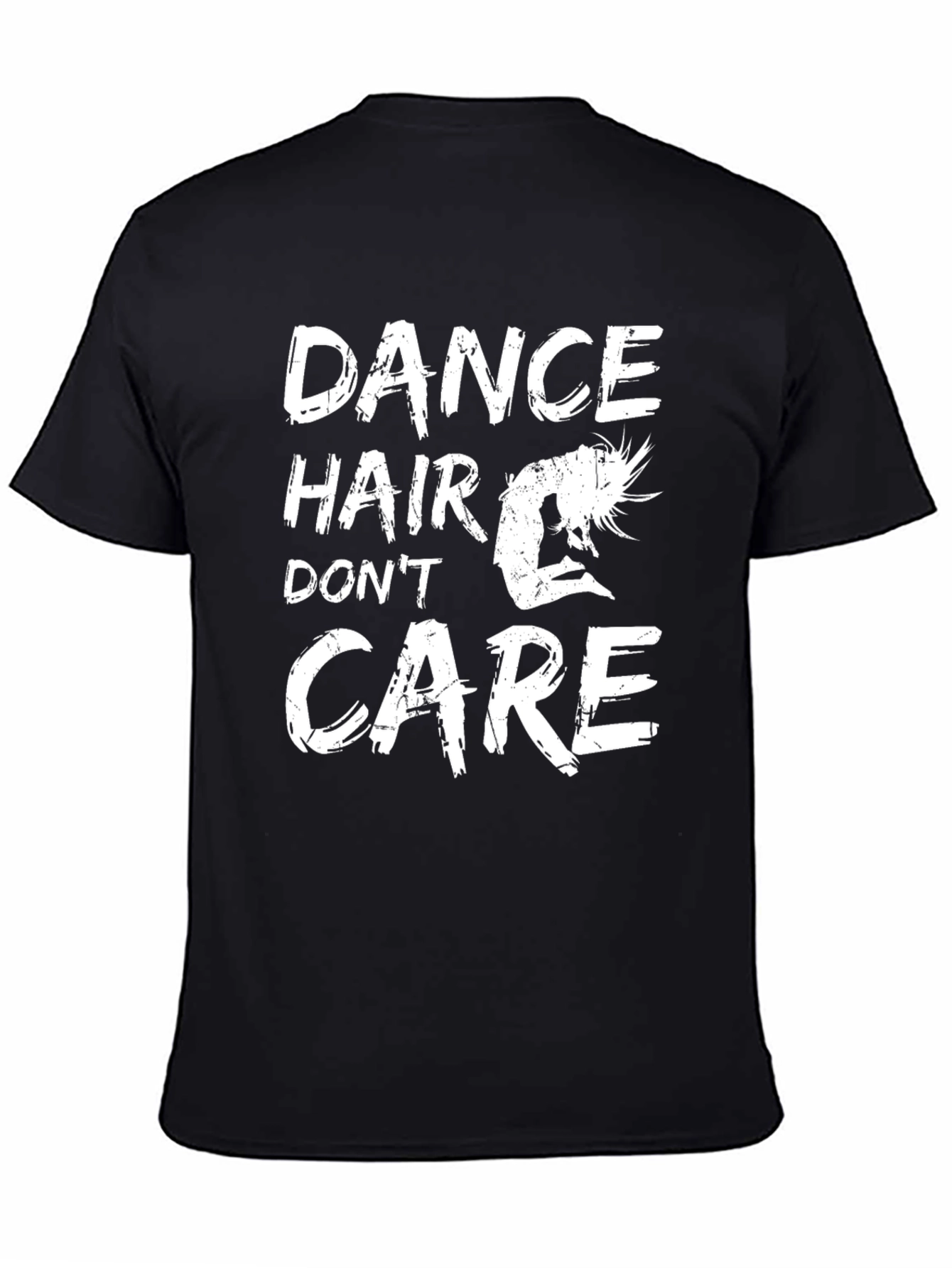 Black Dance Hair Don't Care Graphic Tee view 4