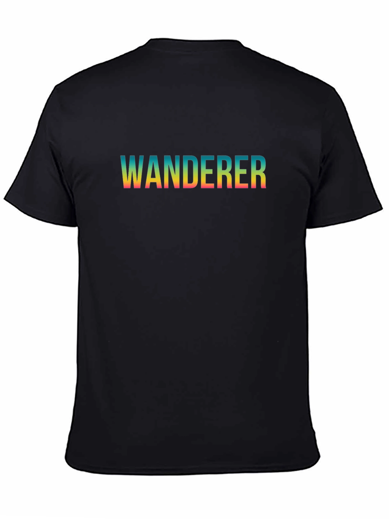 Black Wanderer Graphic Tee - Black Cotton Blend view 4