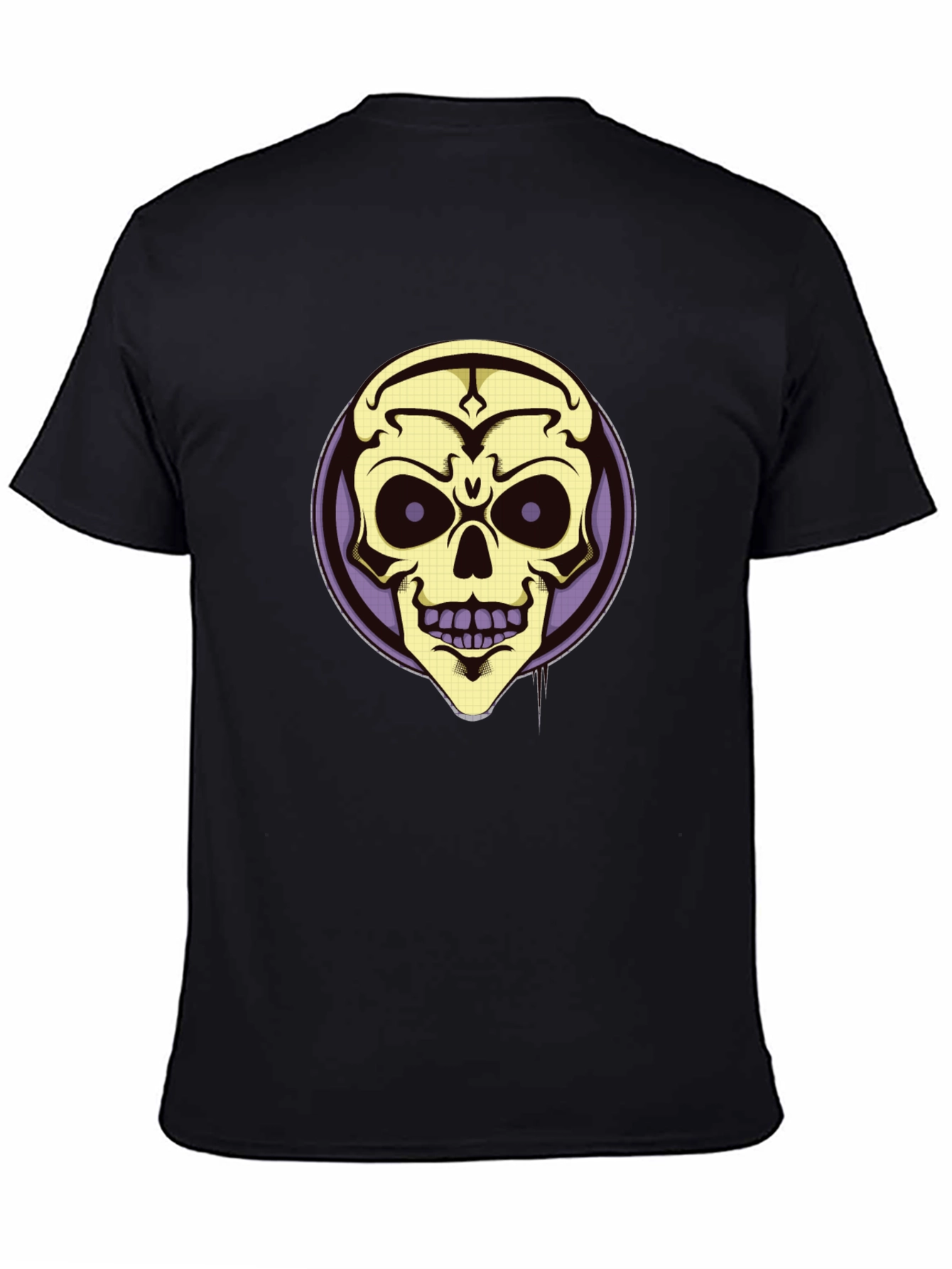 Black Skull Graphic T-Shirt - Black view 4