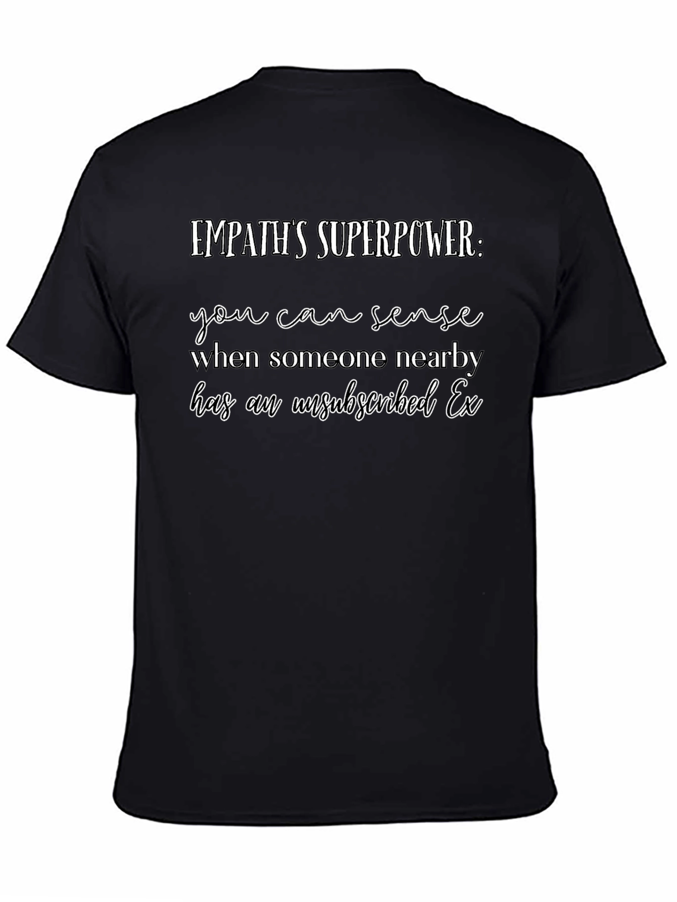 Black Empath's Superpower Graphic Tee view 4