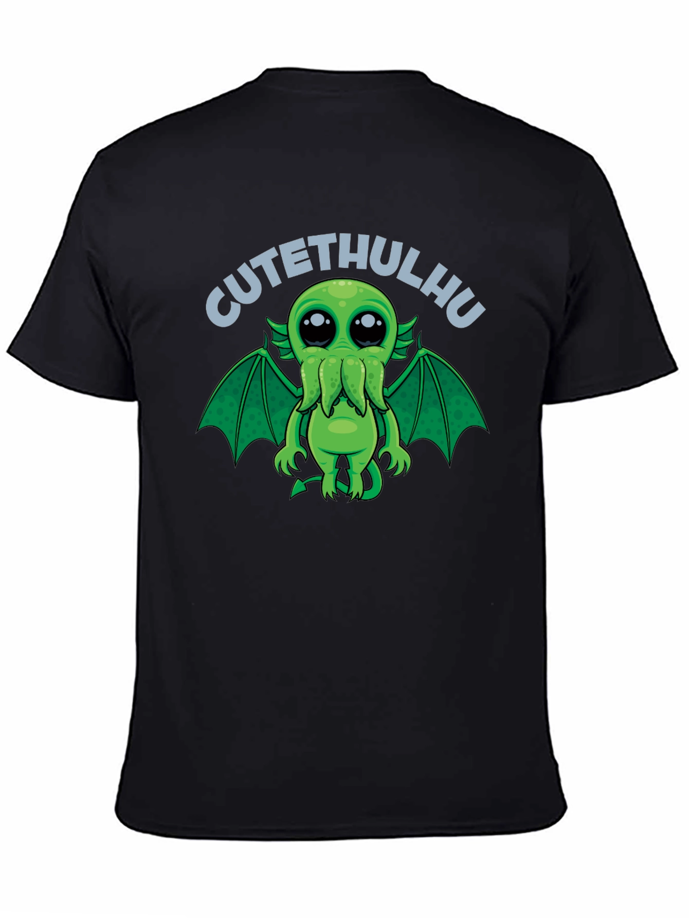 Black CUTEHULHU Black T-Shirt view 4