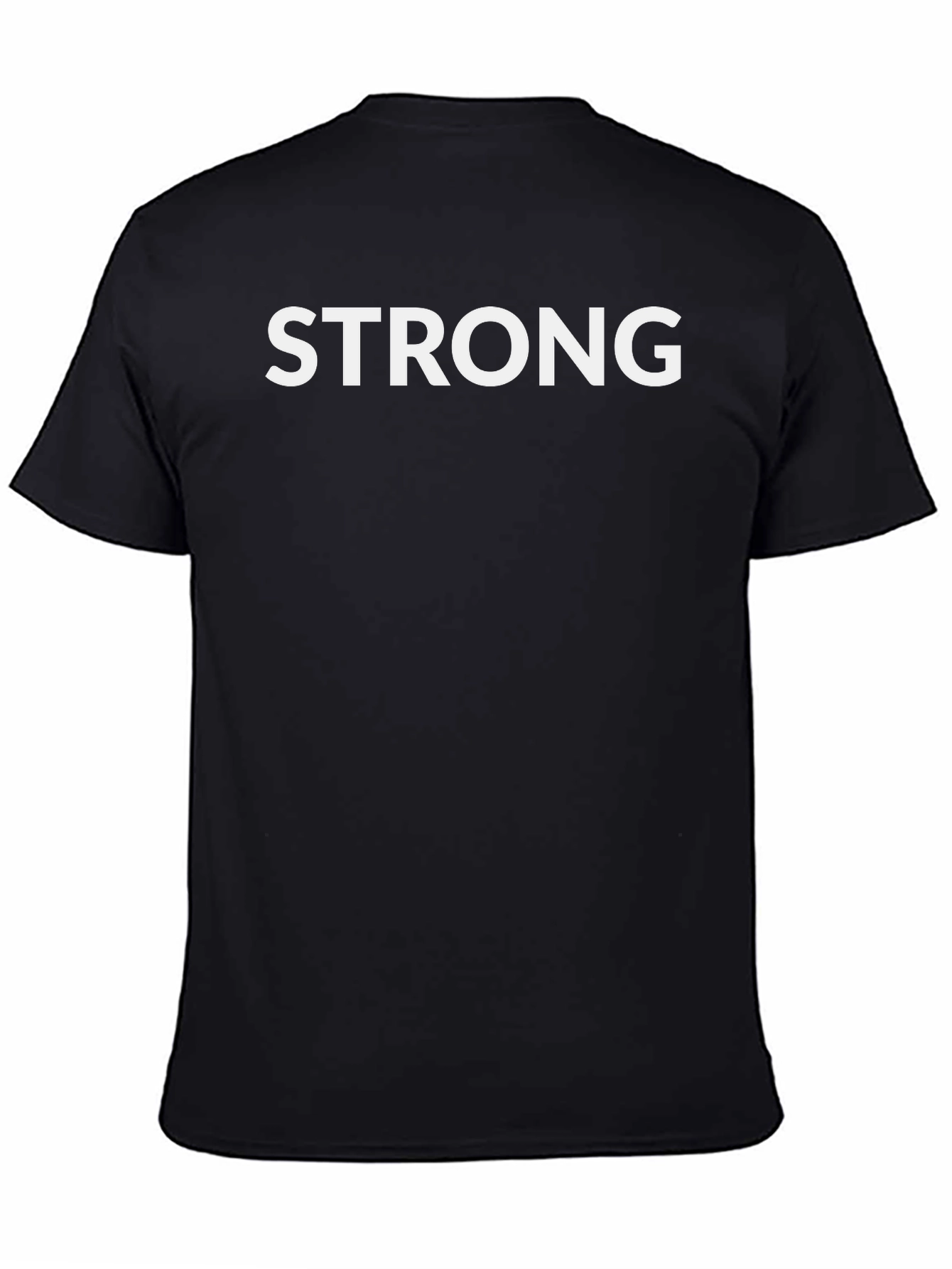 Black Strong Graphic Black T-Shirt view 4