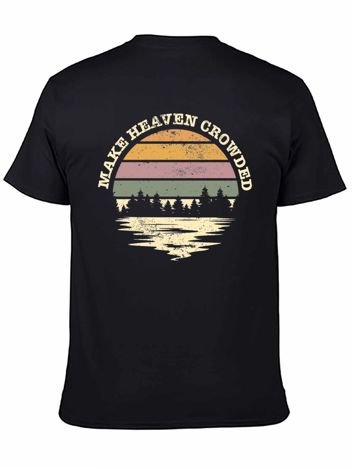 Black Make Heaven Crowded T-Shirt, Black view 4