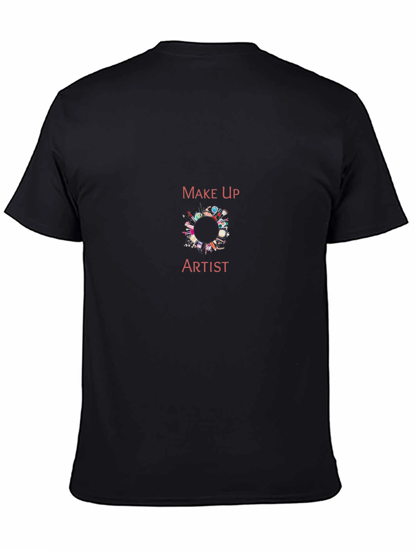 Black Makeup Artist T-Shirt - Unisex Crew Neck Tee view 4