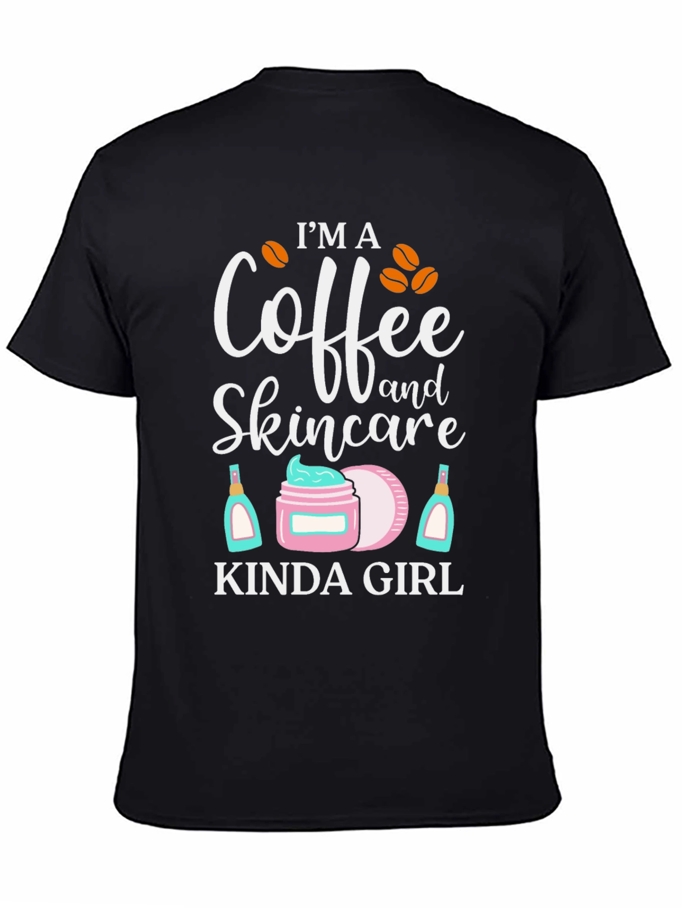Black Coffee & Skincare Kinda Girl Graphic Tee view 4
