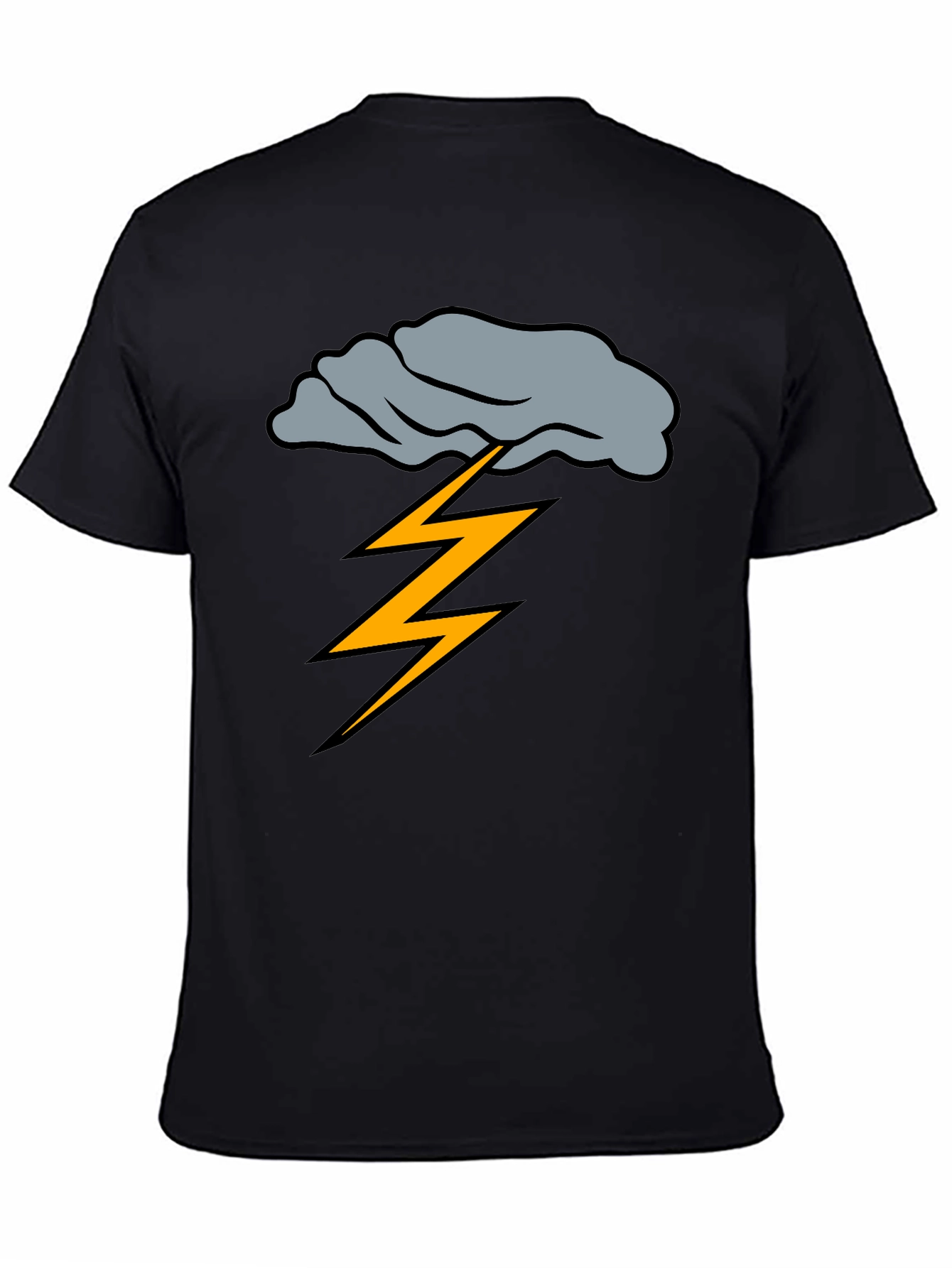 Black Stormy Weather Graphic Tee view 4