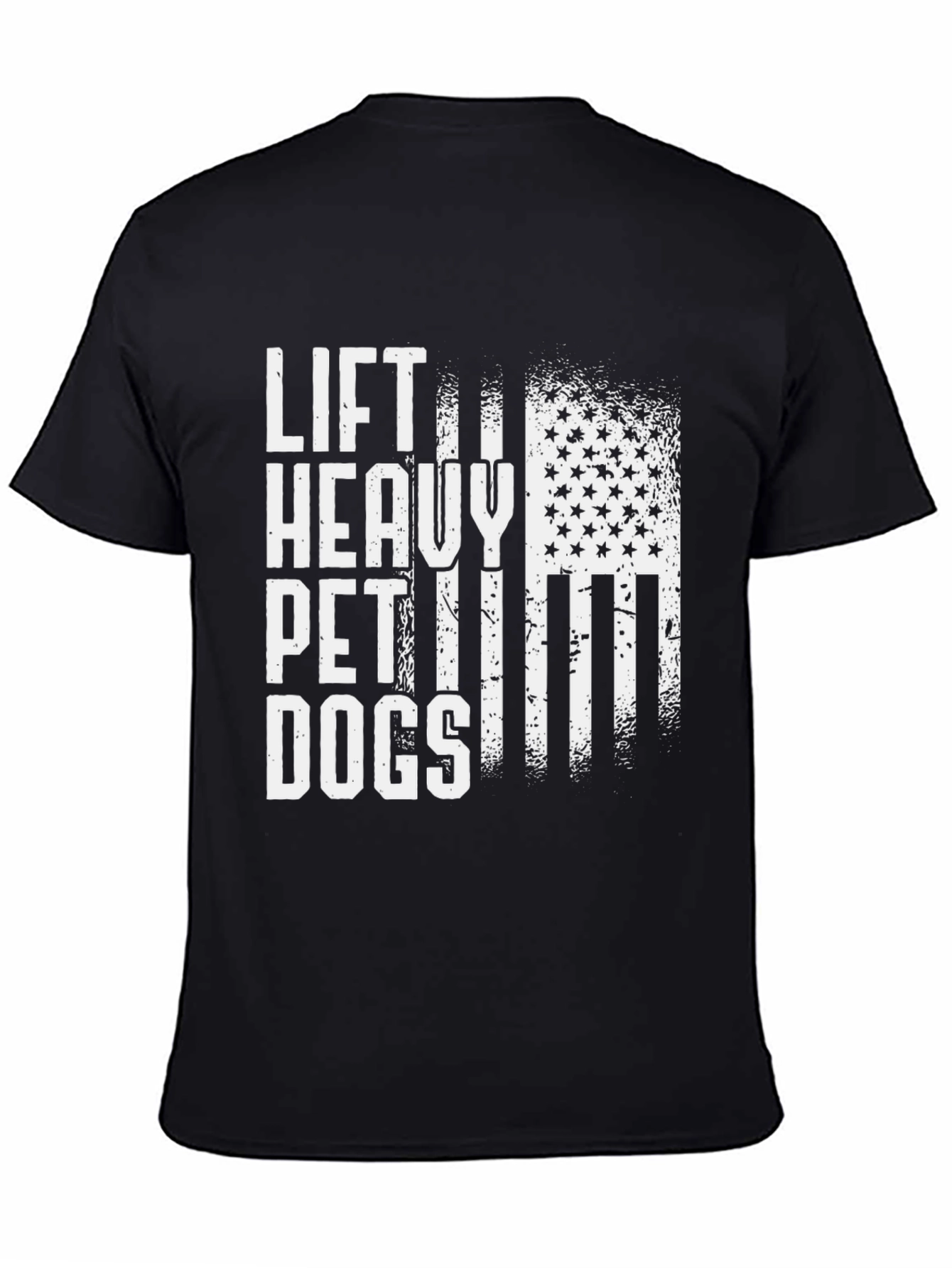 Black Lift Heavy Pet Dogs T-Shirt view 4