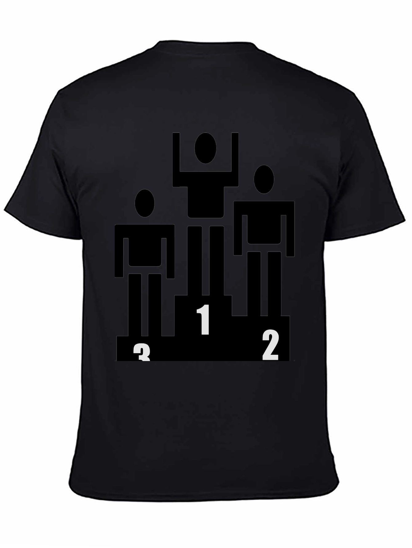 Black Winner Podium Graphic Black Tee view 4
