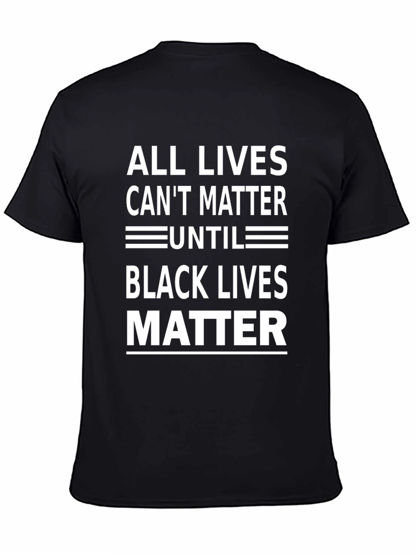 Black All Lives Cant Matter Until Black Lives Matter Tee view 4