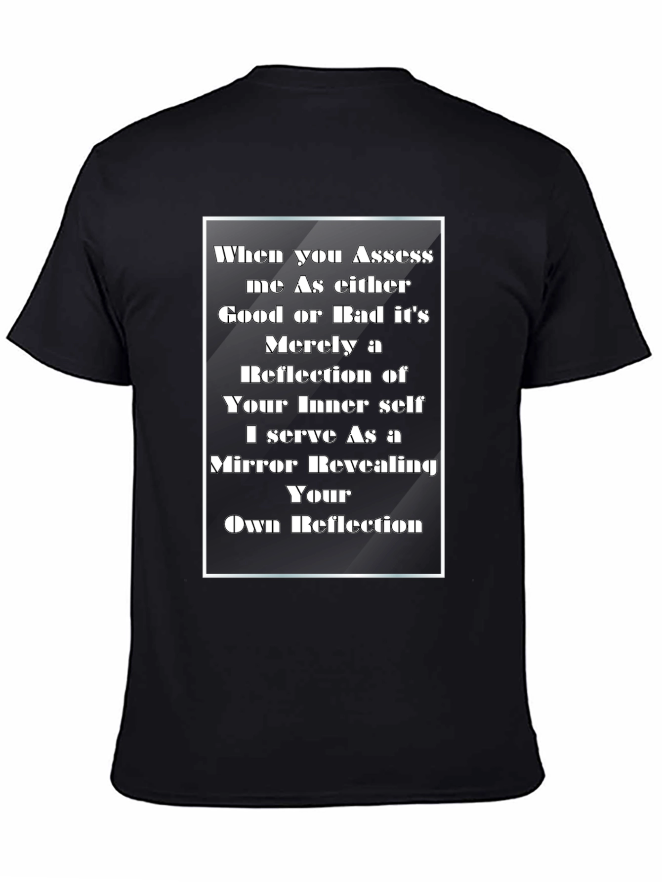 Black Reflective Inner Self T-Shirt view 4