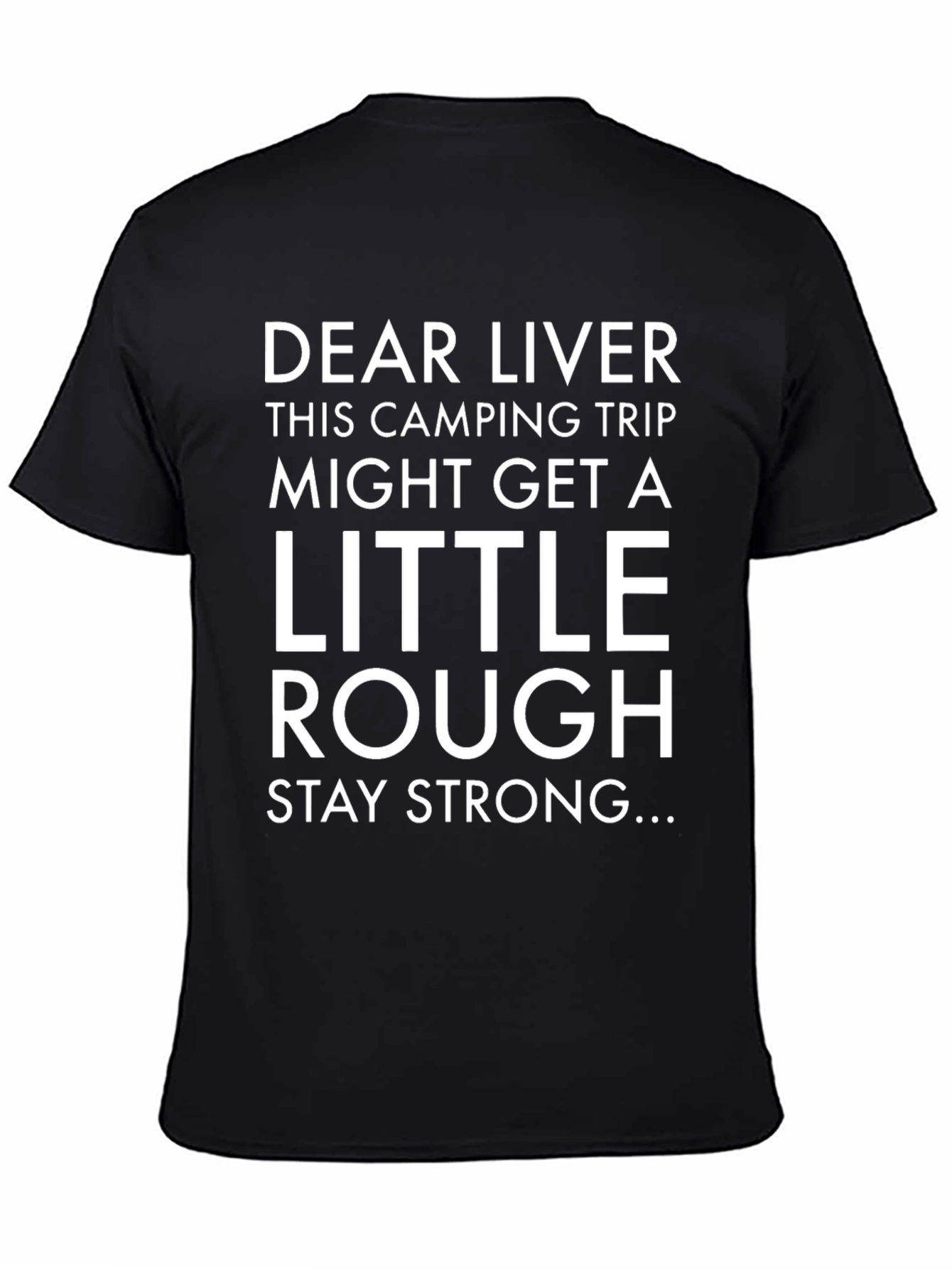Black Dear Liver Camping Trip Graphic Tee view 4