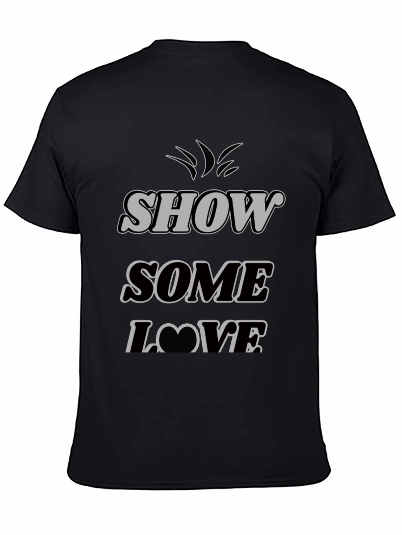 Black Show Some Love Graphic Tee - Black T-Shirt view 4