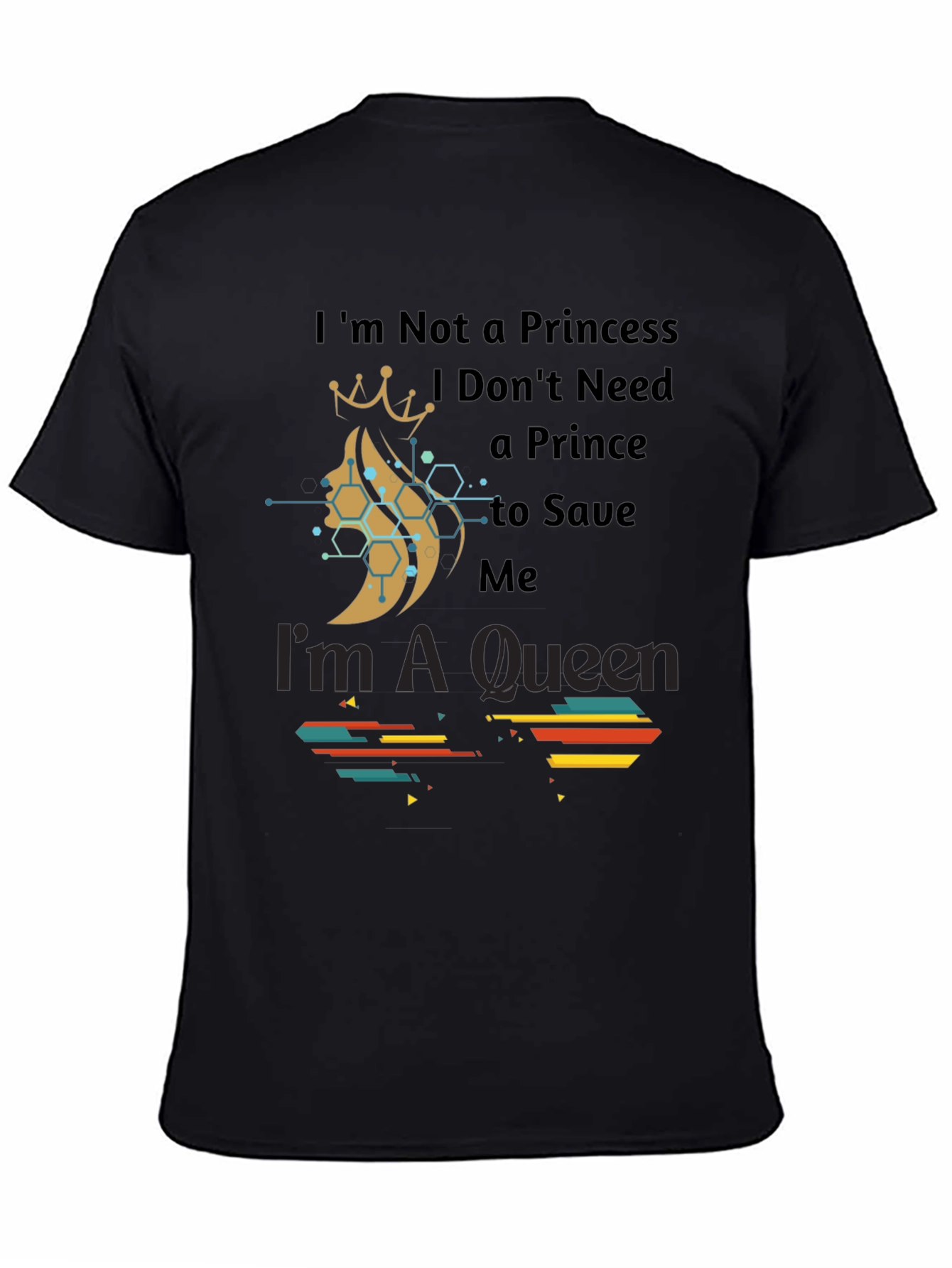 Black Queen Graphic Tee - Empowering Women's Fashion view 4