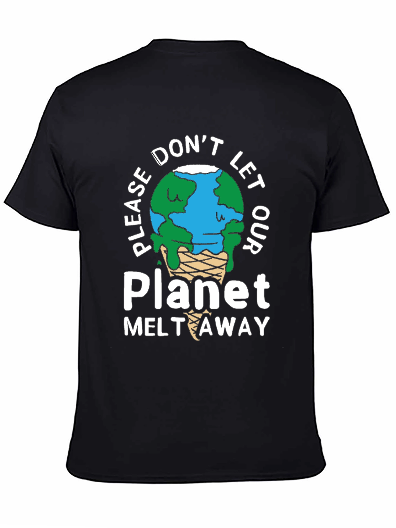 Black Planet Melt Away Graphic T-Shirt view 4