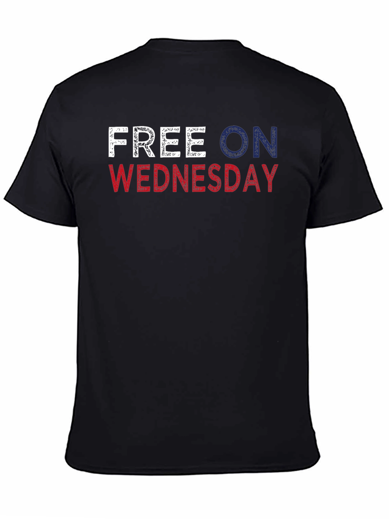 Black Free On Wednesday Graphic T-Shirt view 4