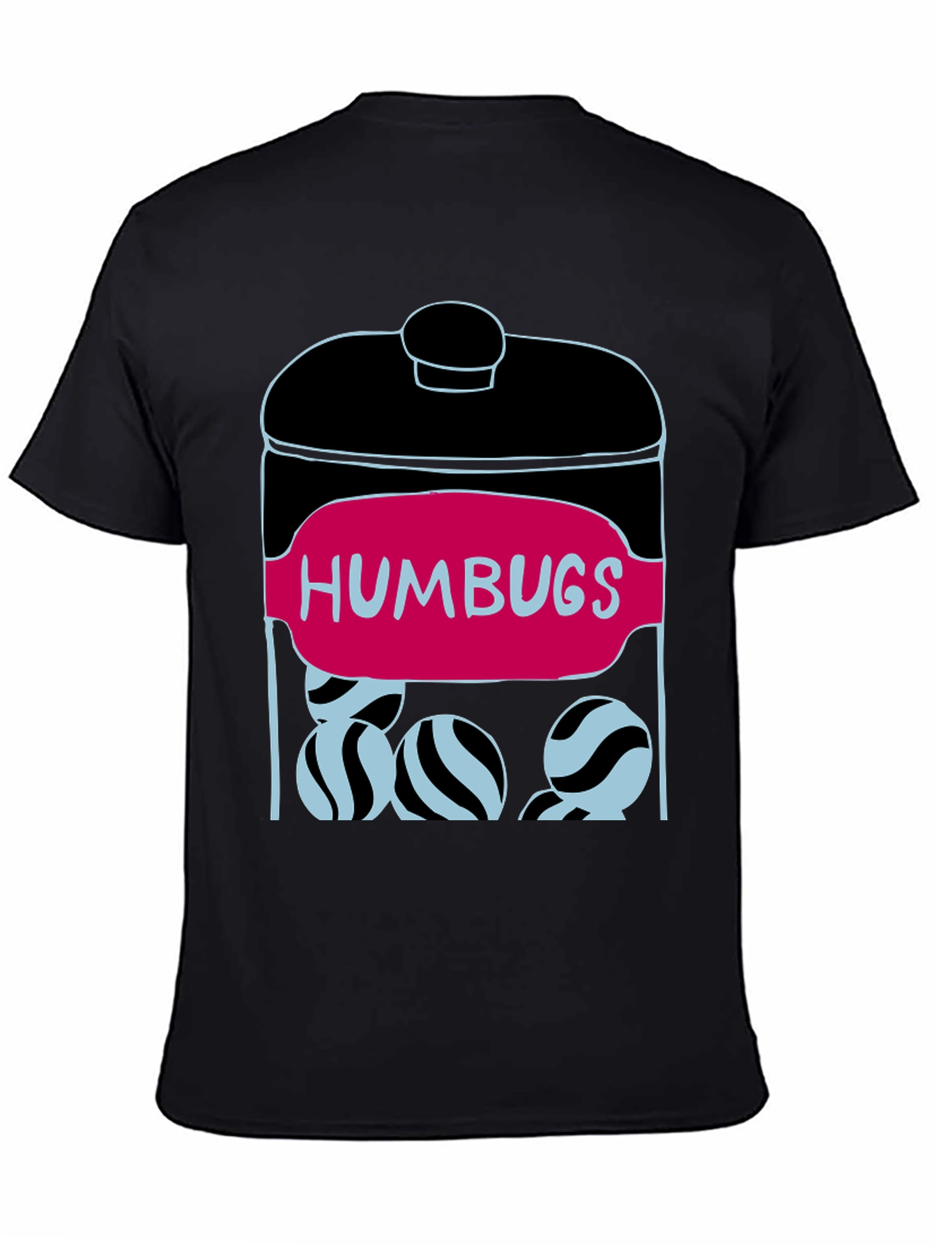 Black Humbugs Candy Jar T-Shirt view 4