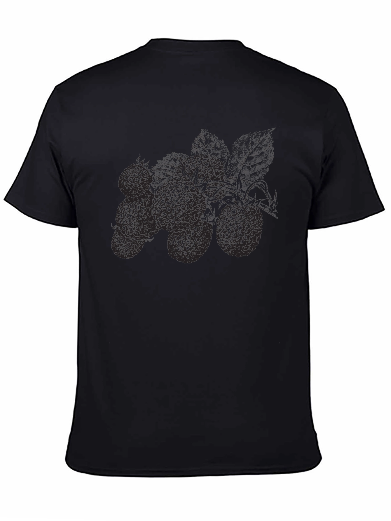 Black Berry Graphic Black T-Shirt view 4