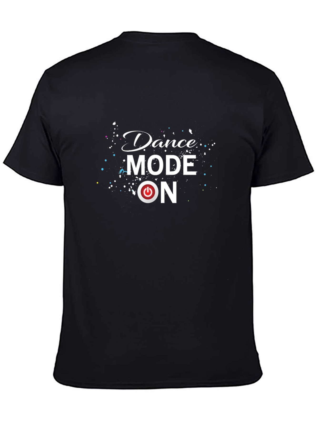 Black Dance Mode On Black Graphic Tee view 4