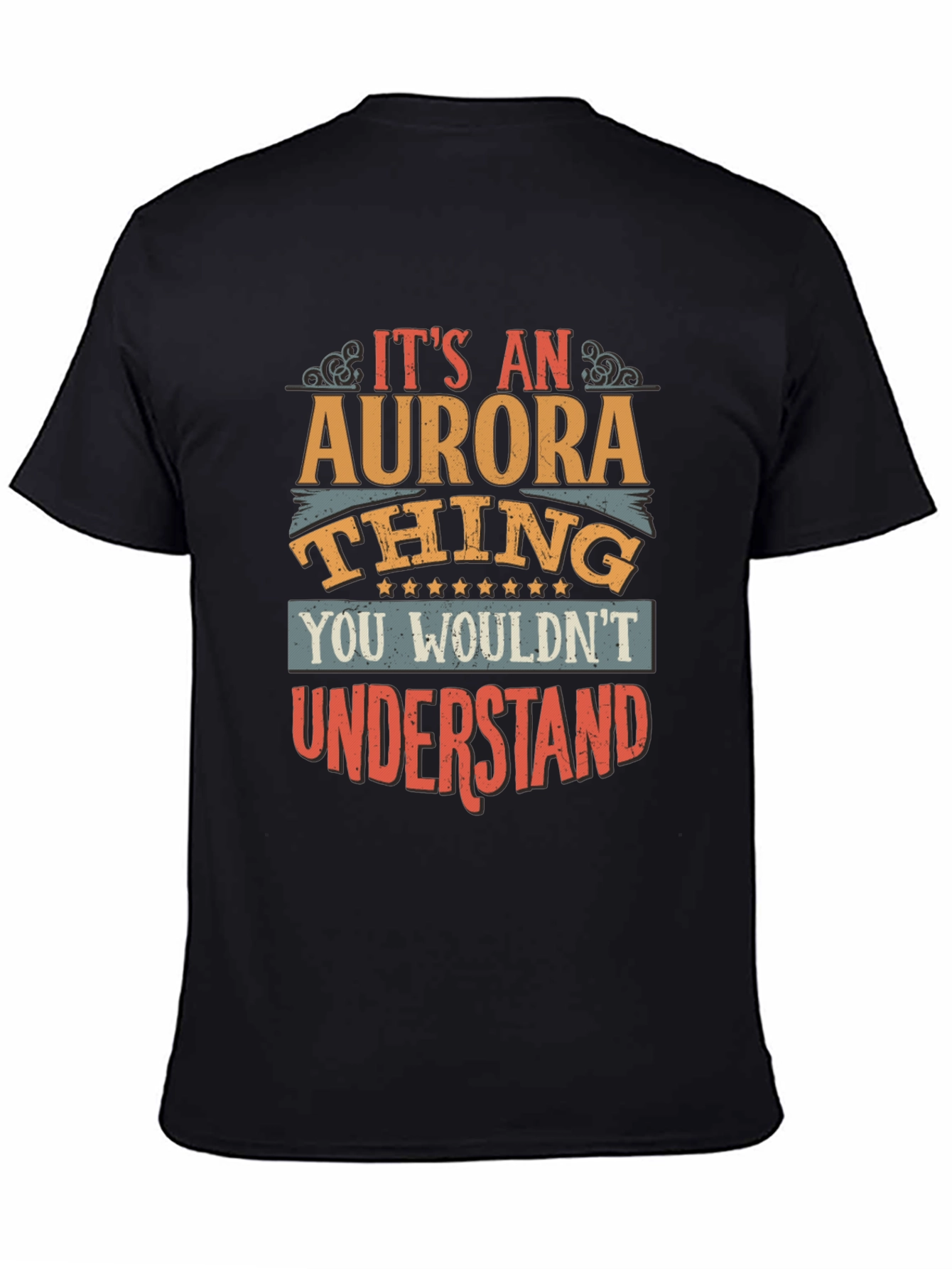 Black It's an Aurora Thing - Graphic T-Shirt view 4