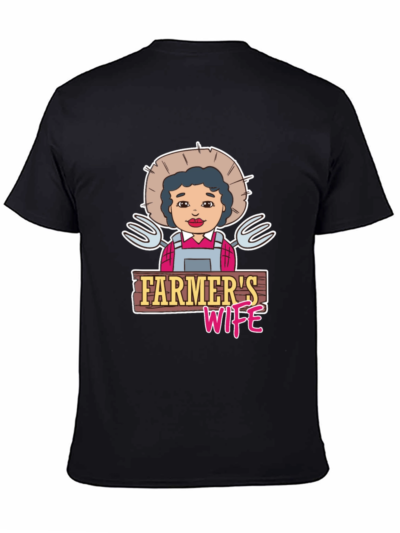 Black Farmer's Wife Graphic Tee view 4