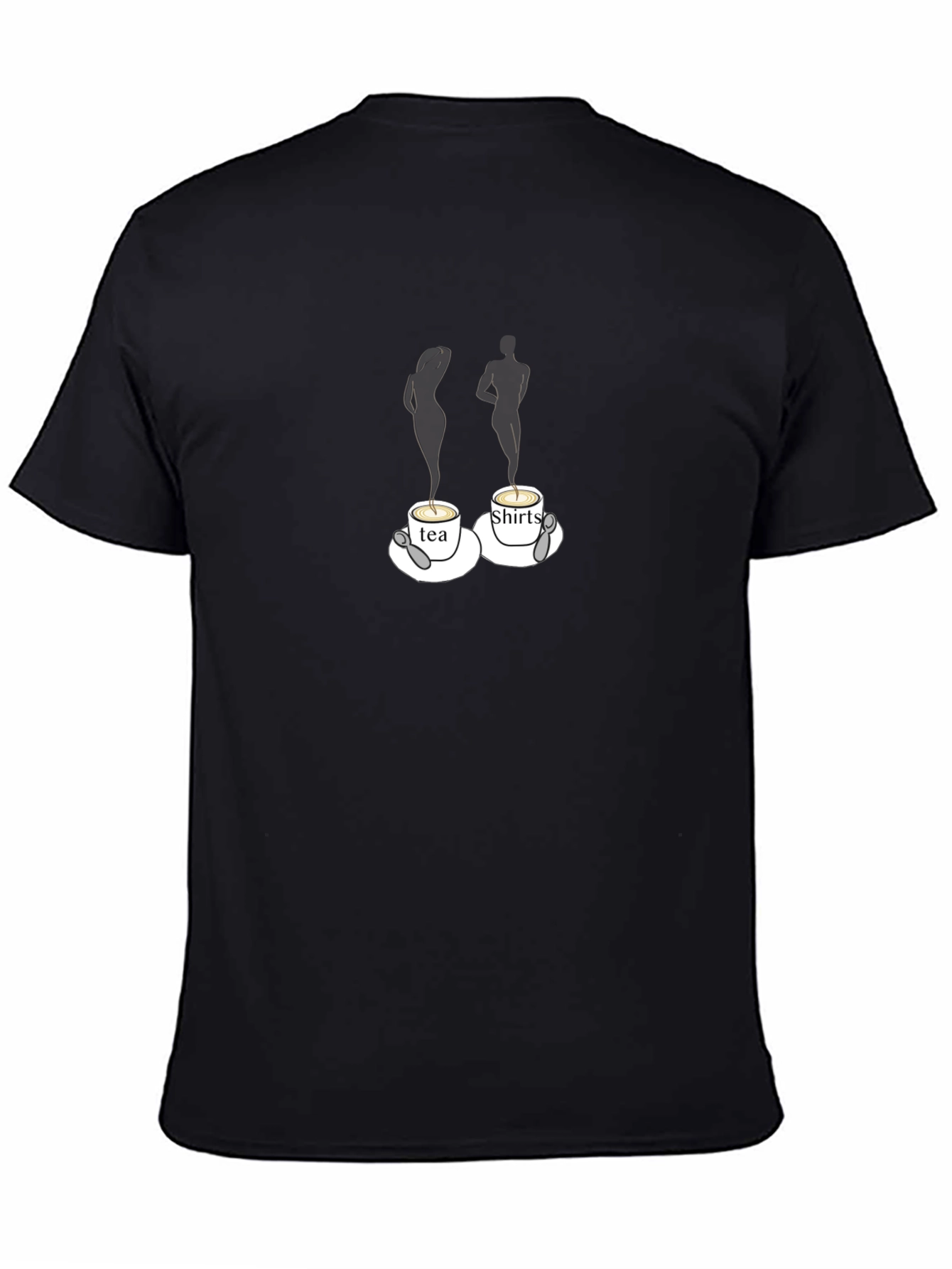 Black Tea Shirts Humor Graphic T-Shirt view 4
