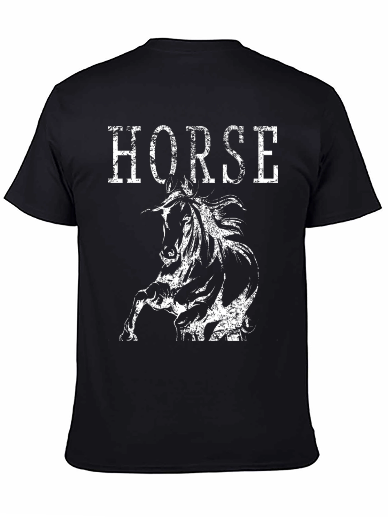 Black Black Horse Graphic Tee view 4