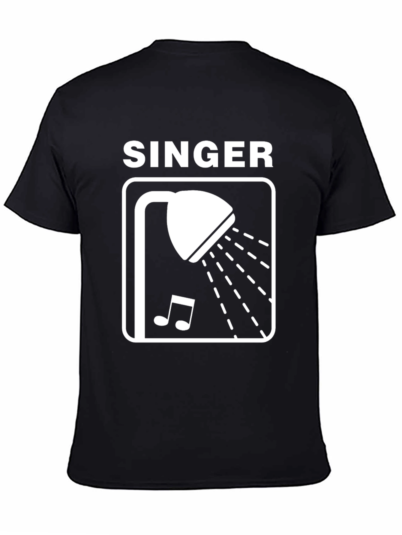 Black Shower Singer Graphic Tee - Black view 4