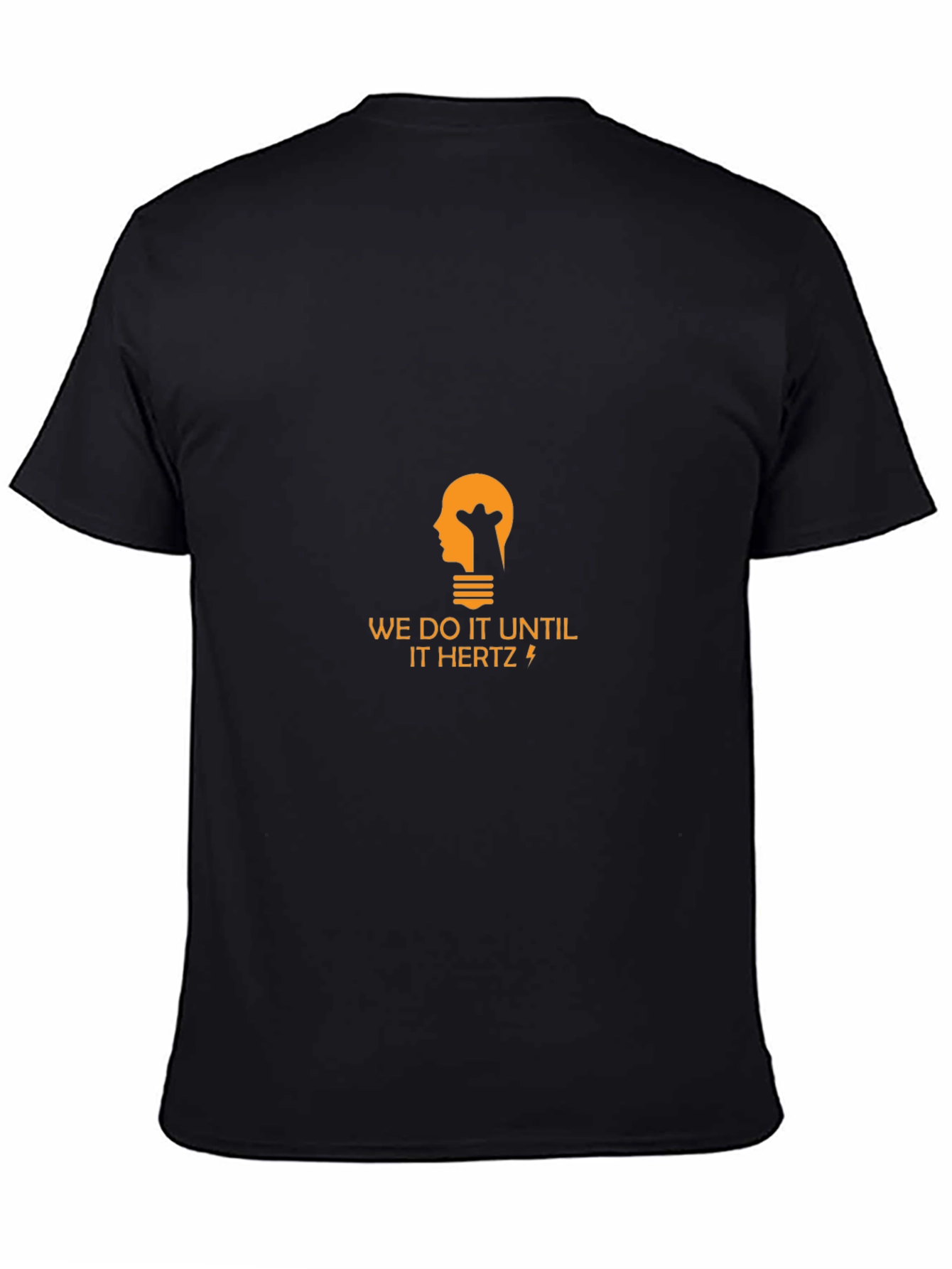 Black Men's 'We Do It Until It Hertz' Graphic T-Shirt view 4