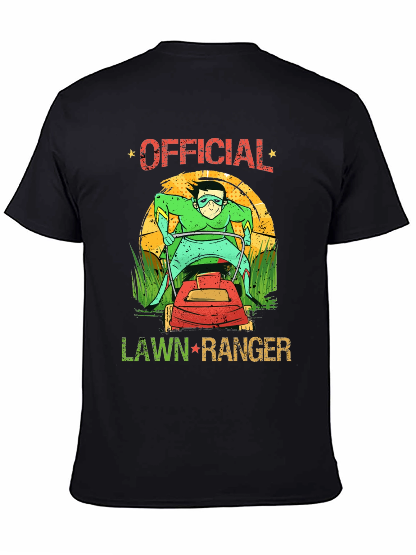 Black Official Lawn Ranger Graphic T-Shirt view 4