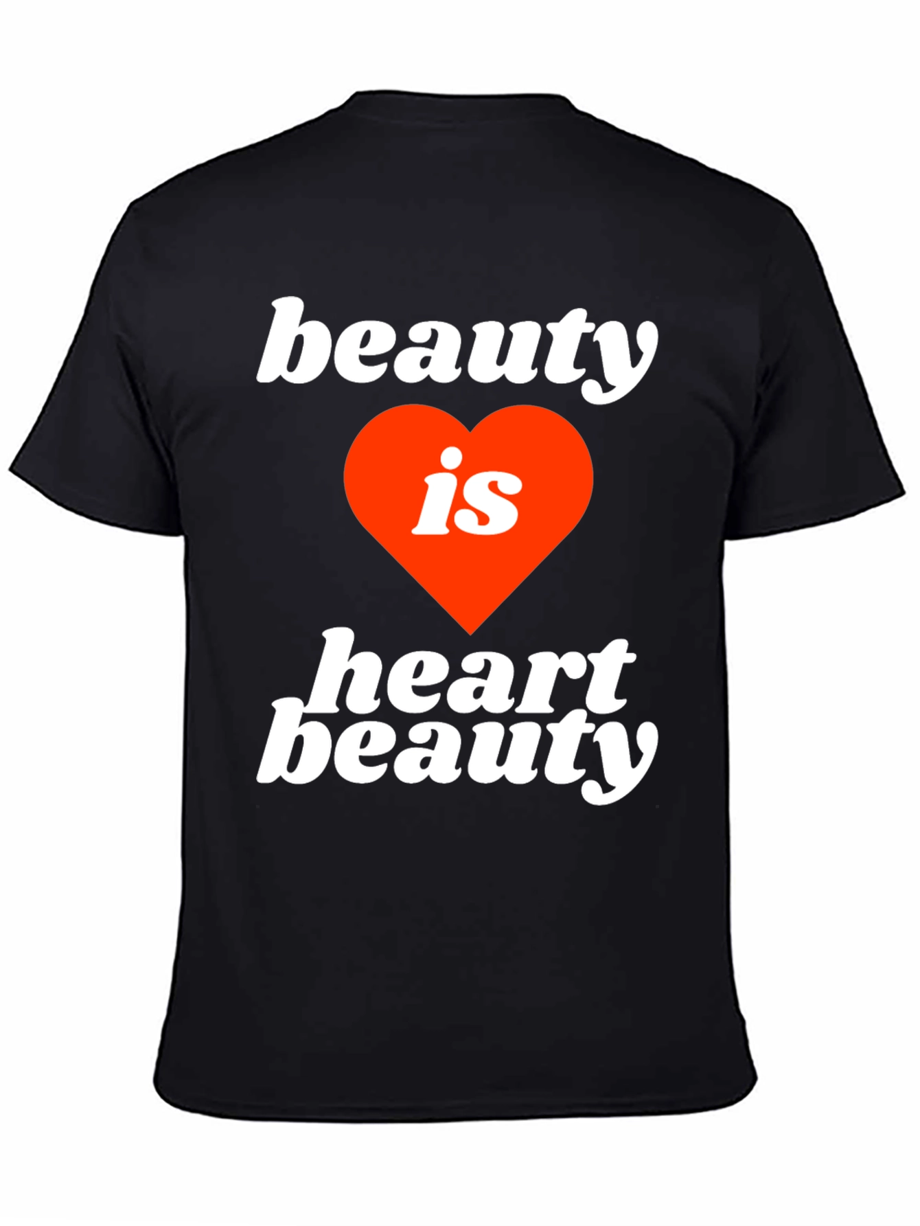 Black Beauty is Heart Beauty Graphic Tee - Soft Cotton Blend view 4