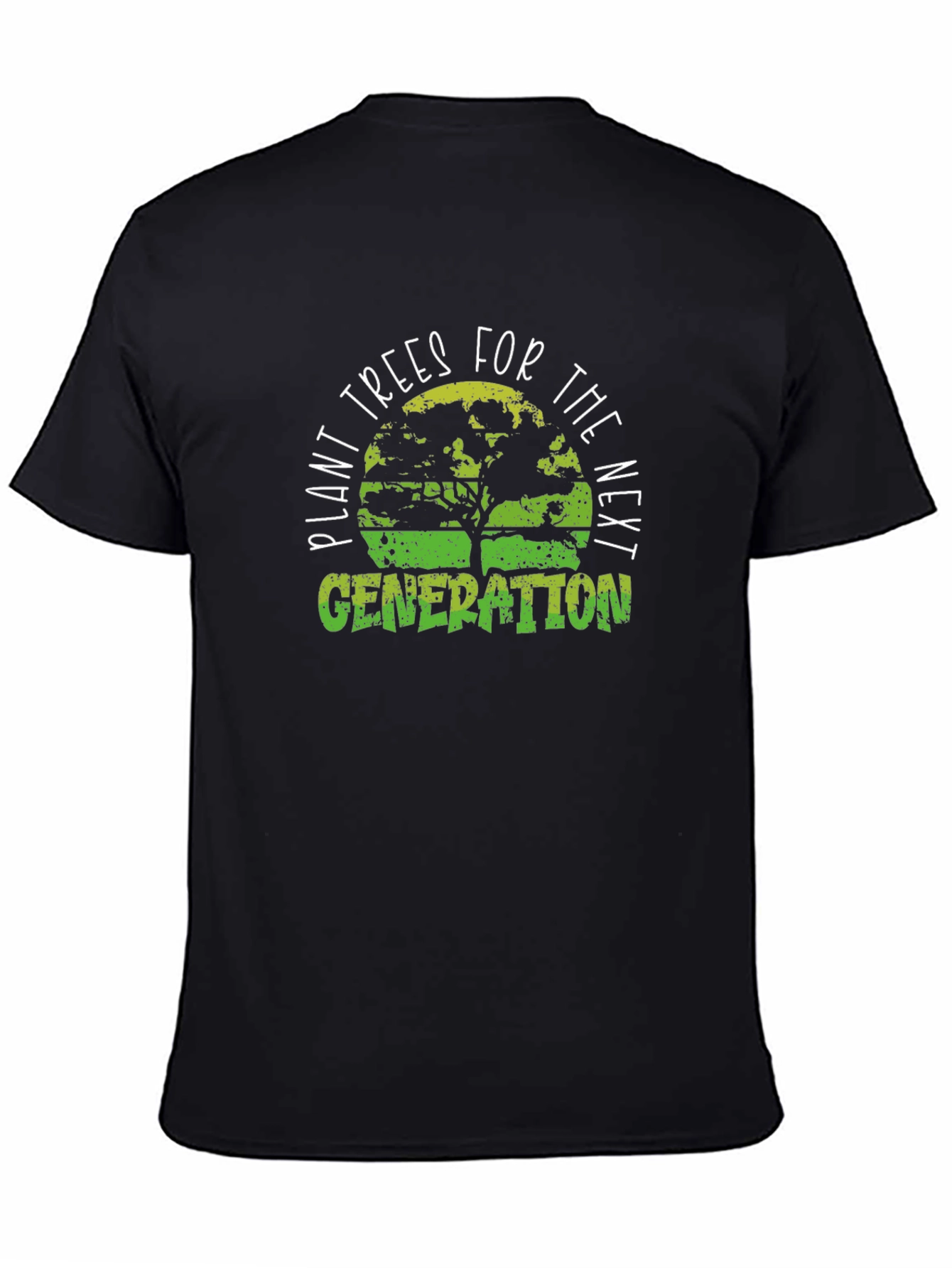 Black Plant Trees for the Next Generation T-Shirt view 4