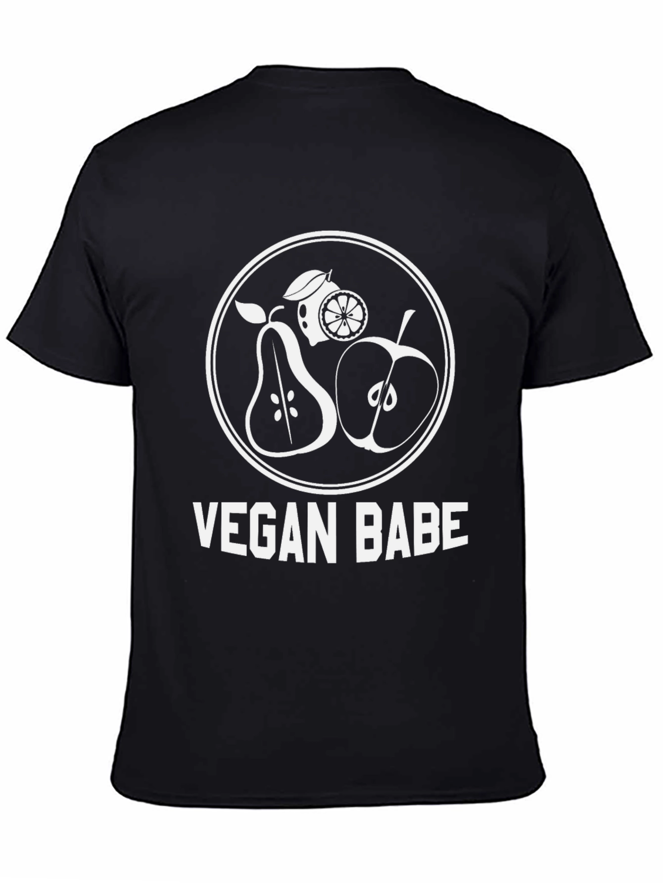 Black Vegan Babe Graphic T-Shirt view 4
