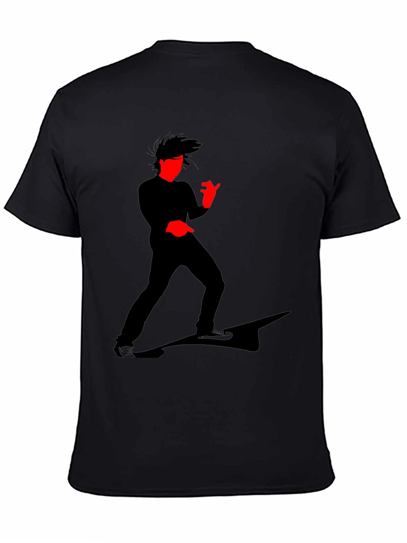 Black Cool Graphic T-Shirt - Striking Silhouette Design view 4