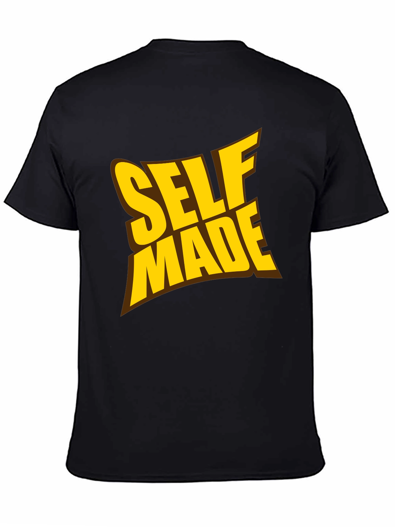 Black Self Made Graphic Tee - Black T-Shirt view 4