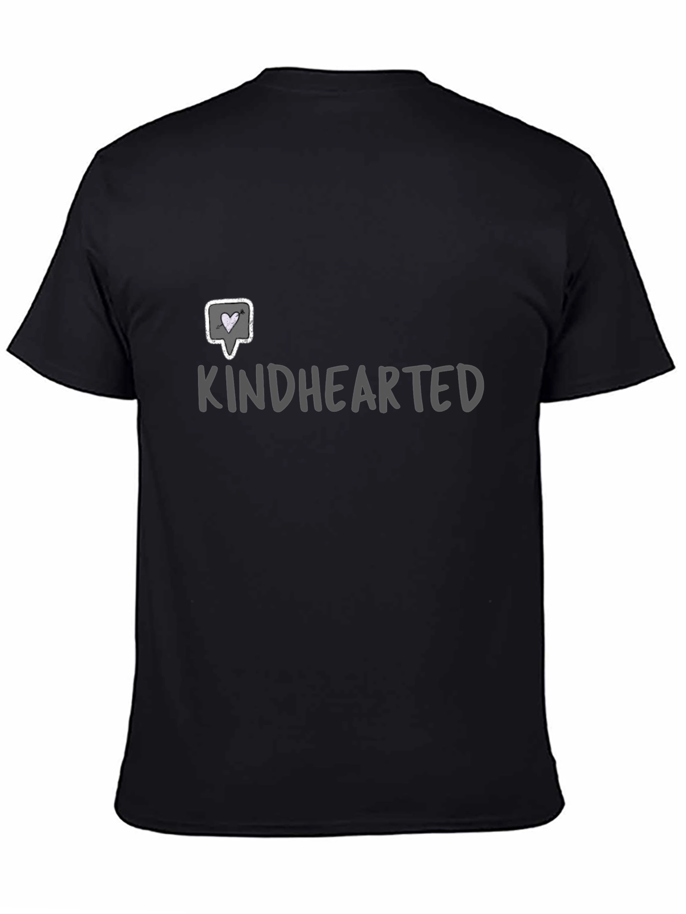 Black Kindhearted Black Graphic Tee - Soft & Stylish view 4
