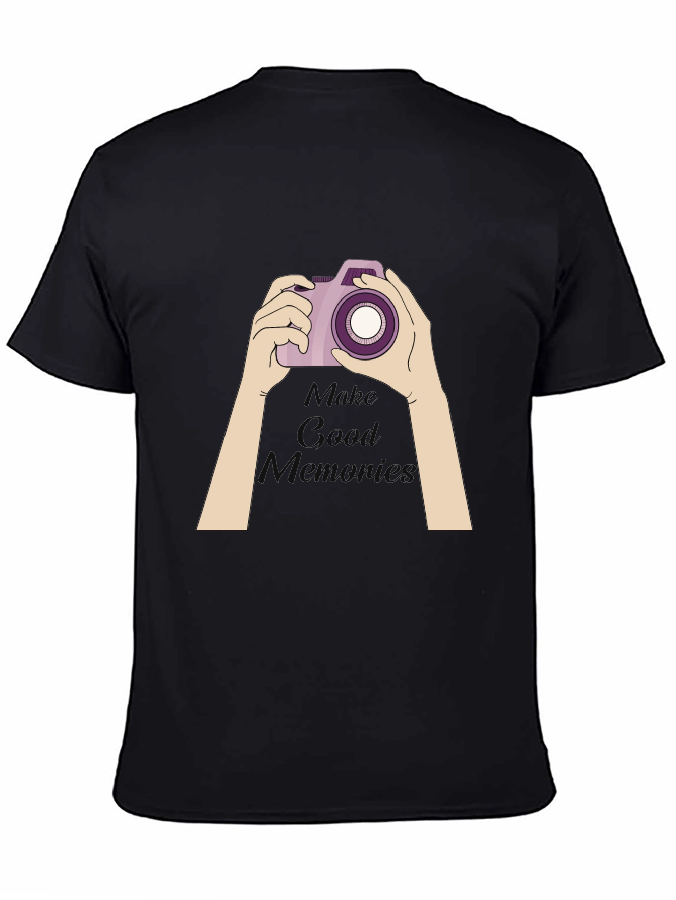 Black Make Good Memories Graphic T-Shirt view 4