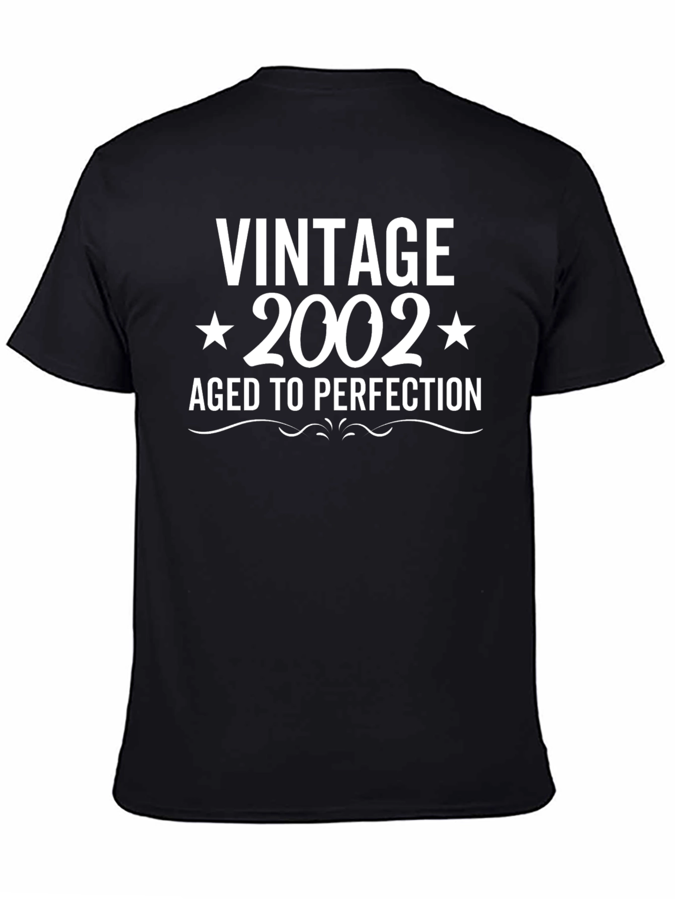 Black Vintage 2002 Aged to Perfection Graphic Tee view 4