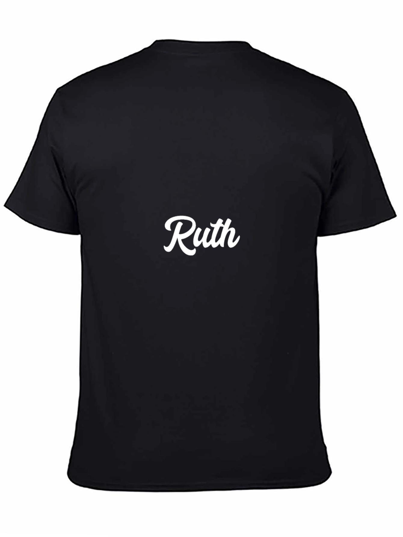 Black Ruth Personalized Black T-Shirt view 4